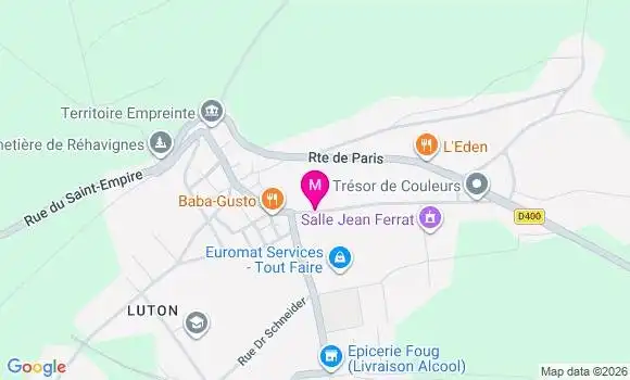 Localisation Ehpad de Foug