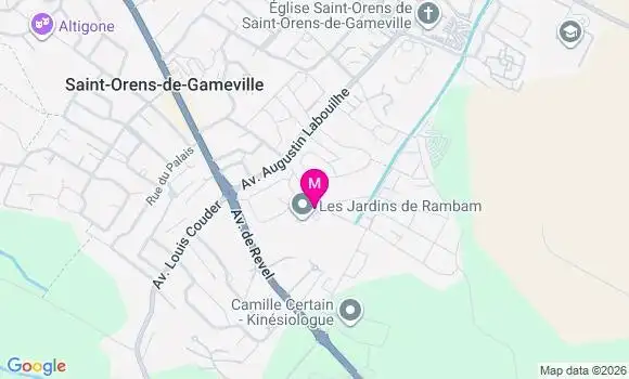 Localisation Ehpad Les Jardins de Rambam