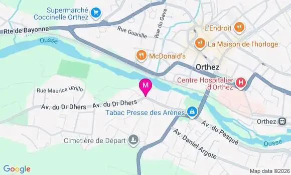 Localisation Ehpad Orthezia