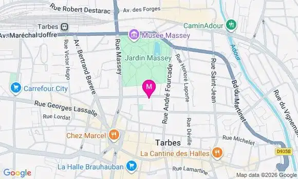 Localisation Ehpad Korian le Carmel a Tarbes