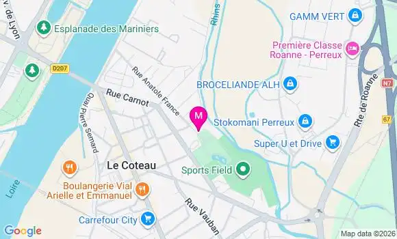 Localisation Ehpad Le Parc
