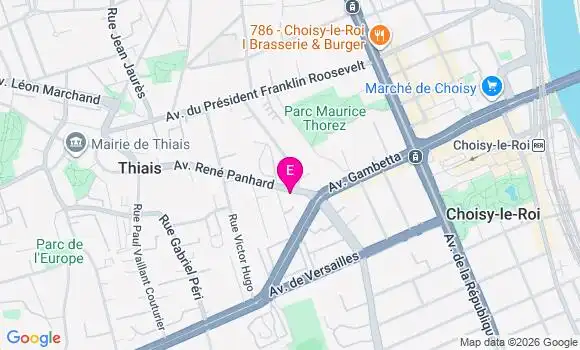 Localisation Centre de Santé Thiais Sourire