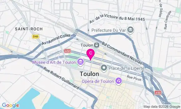 Localisation Centre de Santé Toulon