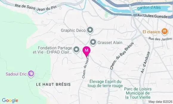 Localisation Ehpad Clair Logis