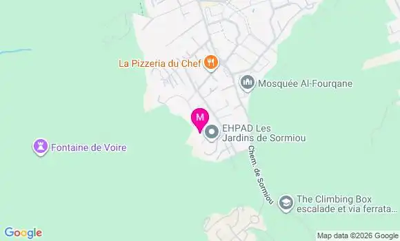 Localisation Ehpad les Jardins de Sormiou