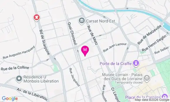 Localisation Ehpad Saint Remy Nancy