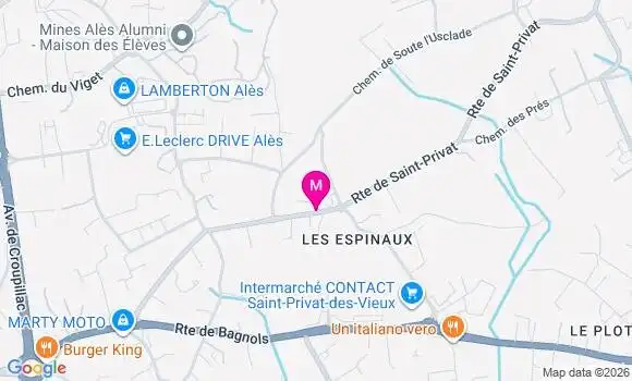 Localisation Ehpad Notre Dame des Pins