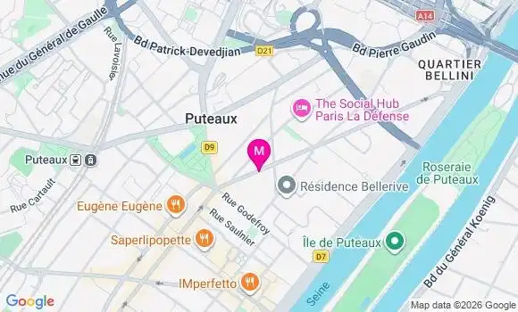 Localisation Centre de Santé Médical et Dentaire Puteaux