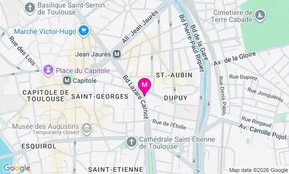 Localisation Centre de Santé Dentaire Dentasmile Lazare Carnot