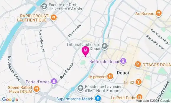 Localisation Centre de Soins Douai