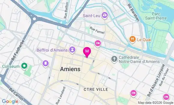 Localisation Centre de Santé Dentaire Amiens