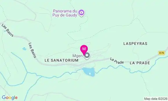 Localisation Ehpad de Sainte Feyre