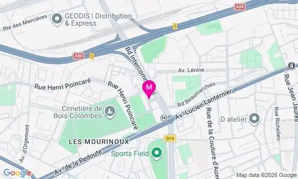Localisation Centre de Santé 38 2 Asnieres