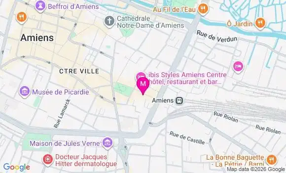 Localisation Centre de Santé Polyvalent Amiens