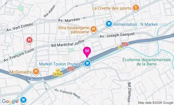 Localisation Institut Médical Sport Santé Toulon