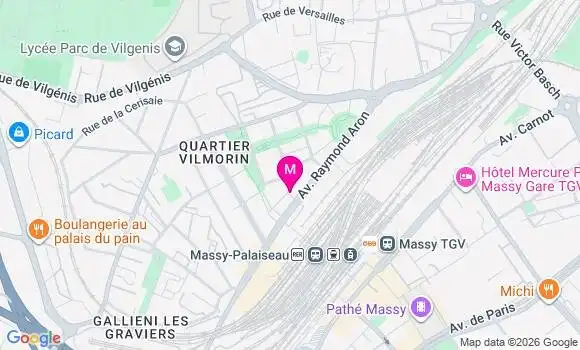 Localisation Centre de Santé Dentaire de Massy