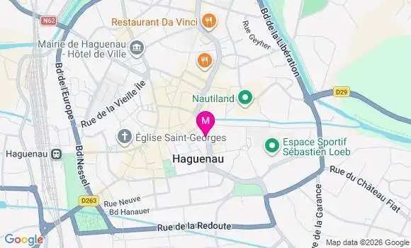 Localisation Centre de Santé Dentaire de Haguenau