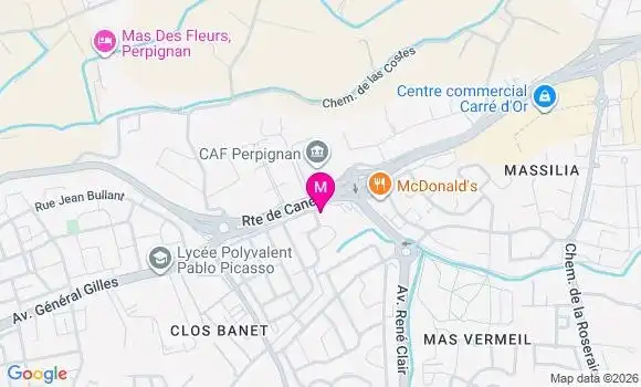 Localisation Centre Dentaire Mas Guerido