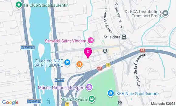 Localisation Centre Dentaire de Nice Lingostiere Denteva
