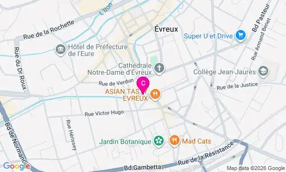 Localisation Centre de Santé Dentaire Evreux
