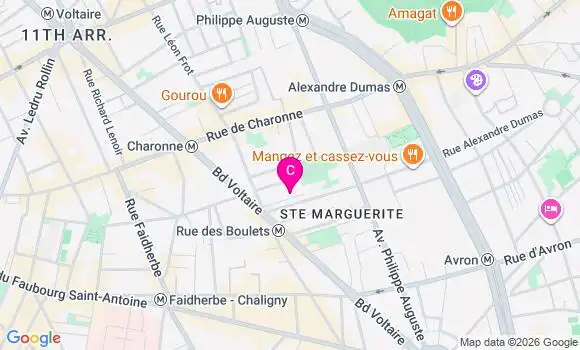Localisation Centre de Santé Médico Dentaire Alexandre Dumas
