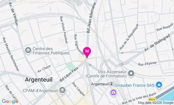Localisation Centre de Santé Médico Dentaire Allemane