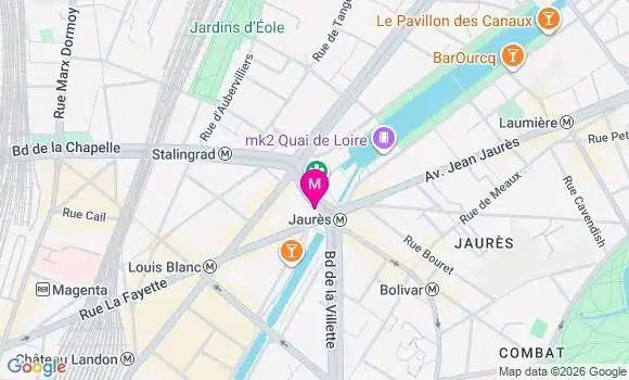 Localisation Centre de Santé Médico Dentairejaures Stalingrad