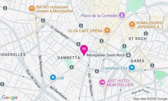 Localisation Centre Dentaire Dentalco Plus Montpelllier
