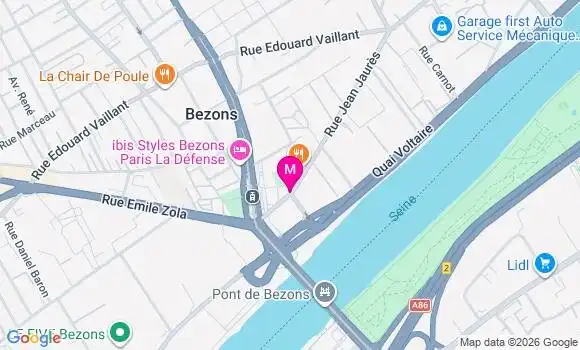 Localisation Centre de Santé Dentaire Bezons Apd