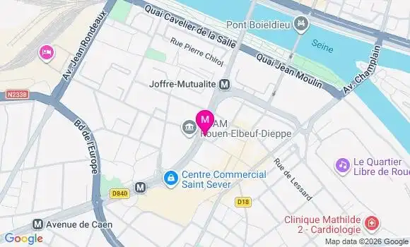 Localisation Centre Dentaire Rouen Saint Sever