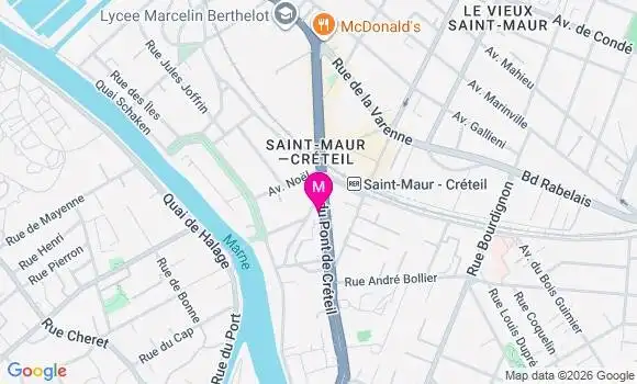 Localisation Centre de Santé Médico Dentaire Saint Maur Creteil