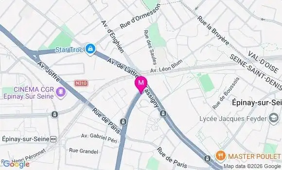 Localisation Centre de Santé Dentaire Epinay Allende