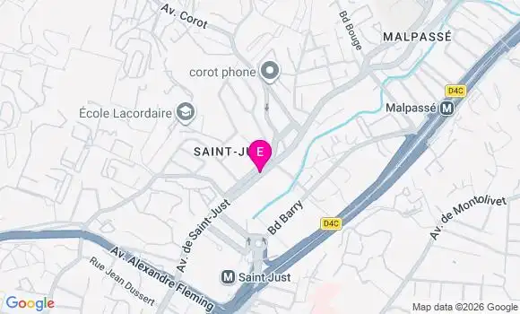 Localisation Centre de Santé Dentaire Saint Just