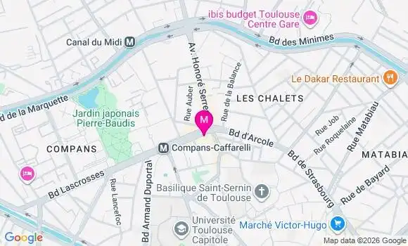 Localisation Centre de Santé Dentaire Toulouse