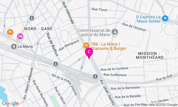 Localisation Centre de Santé Dental Le Mans
