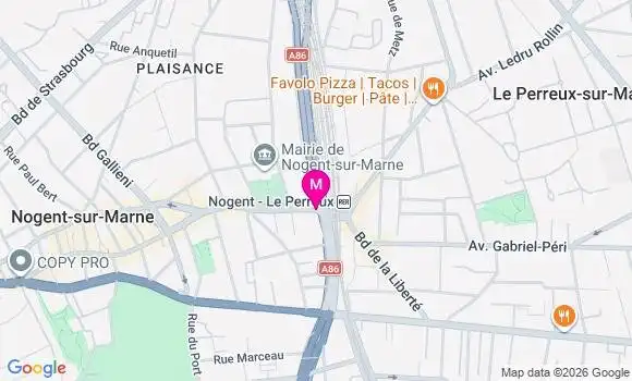 Localisation Centre de Santé Médico Dentaire Nogent le Perreux