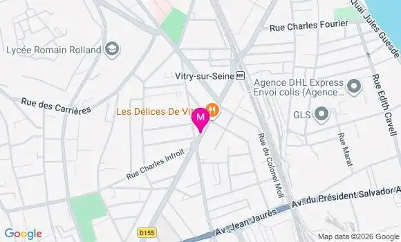 Localisation Centre de Santé Vitry