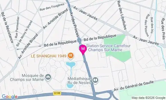 Localisation Centre de Santé Dentaire Vertuo Champs