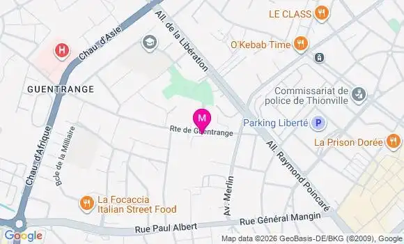 Localisation Ehpad Sainte Madeleine