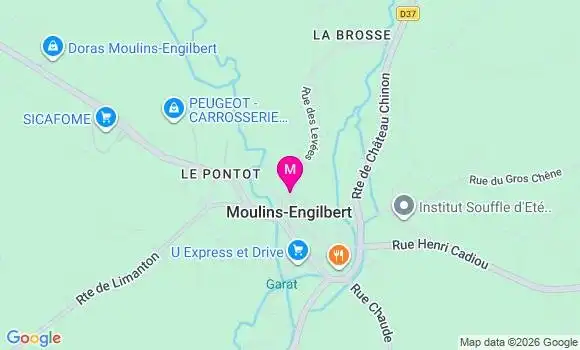 Localisation Ehpad Sud Morvan