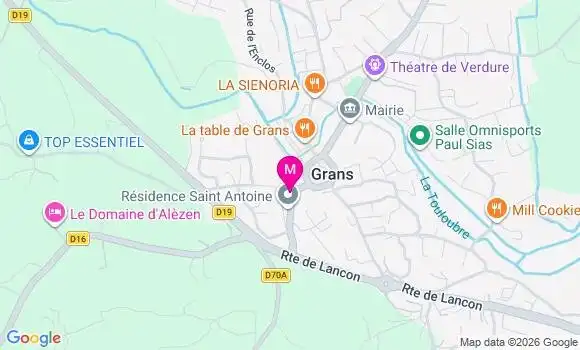 Localisation Ehpad Résidence Saint Antoine