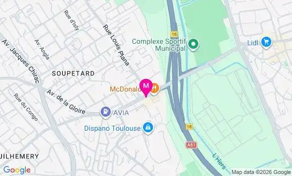 Localisation Centre Dentaire Toulouse Chaubet