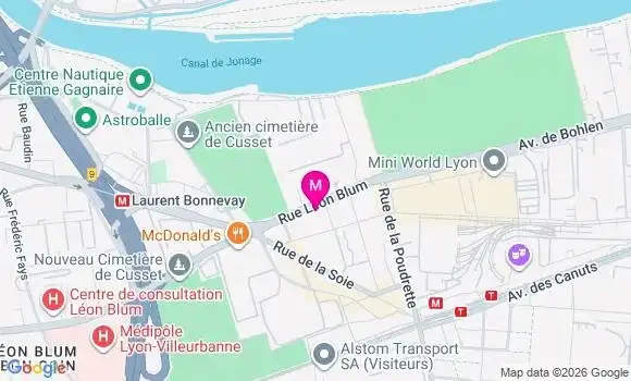 Localisation Centre de Santé Dentaire de la Soie