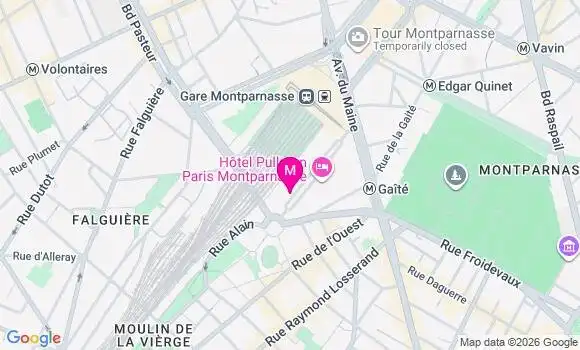 Localisation Service de Soins Paris Montparnasse