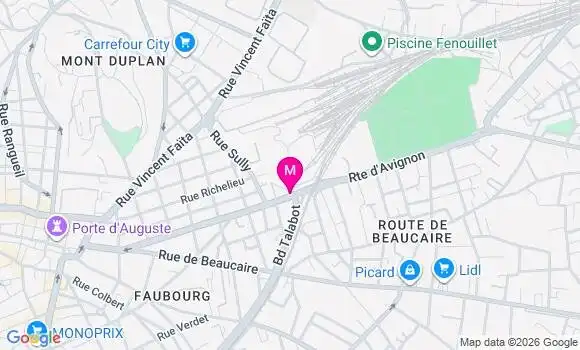 Localisation Service de Soins Sncf