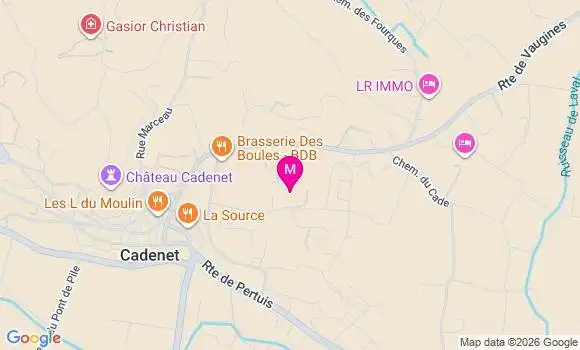 Localisation Reseau Départemental Santé 84 Cadenet