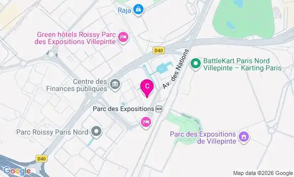 Localisation Centre de Santé Dentaire du Parc des Expositions