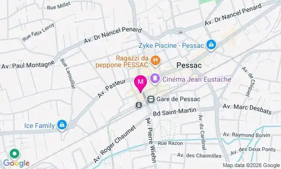 Localisation Centre de Santé Dentaire Pessac