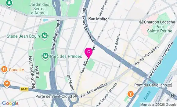 Localisation Centre de Santé Acces Vision
