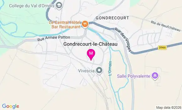 Localisation Ehpad Saint Charles Gondrecourt